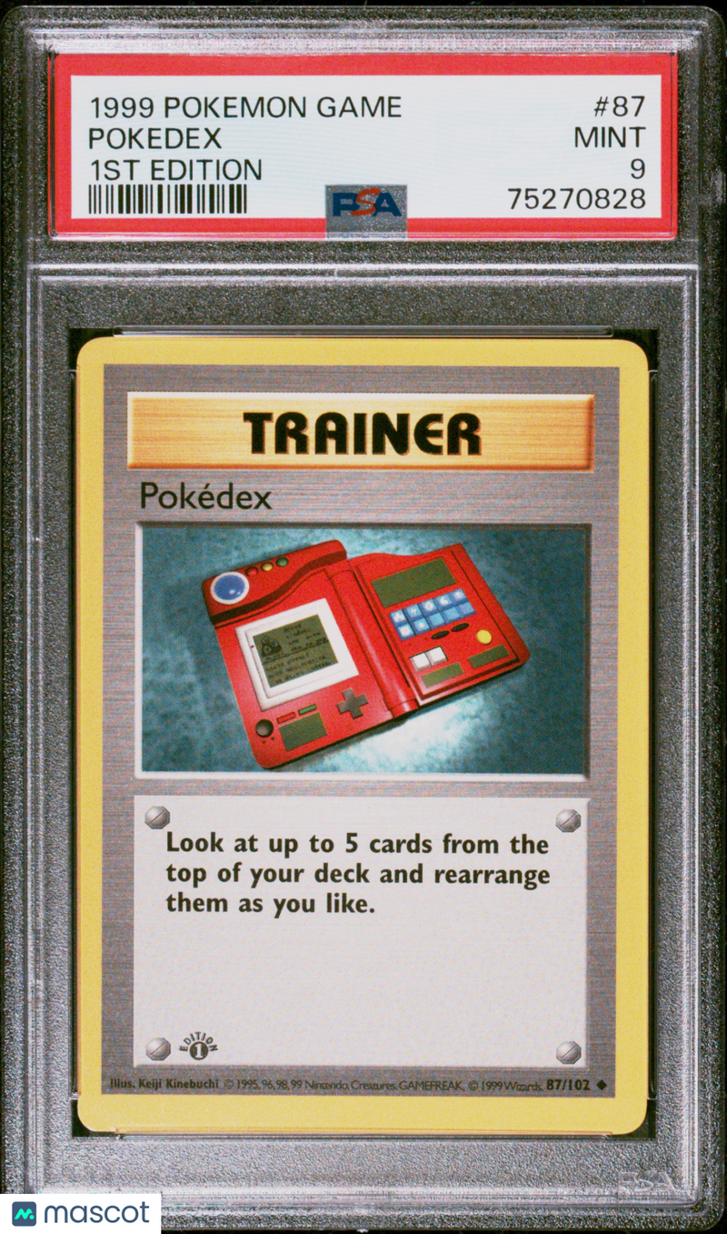 1999 Pokemon Game PokéMon TCG Pokedex