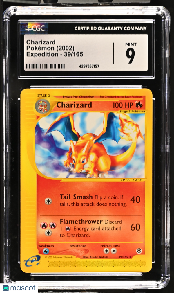 Pokémon Charizard #39/165 English CGC 9