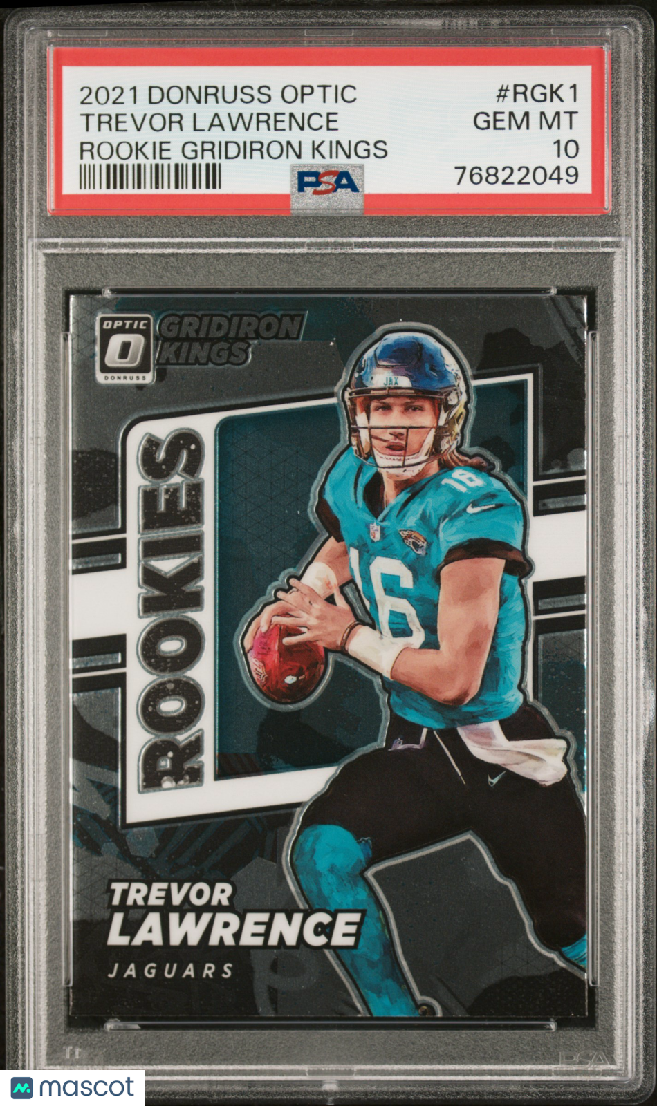 2021 Donruss Optic Rookie Gridiron Kings Trevor Lawrence PSA 10 Jacksonville