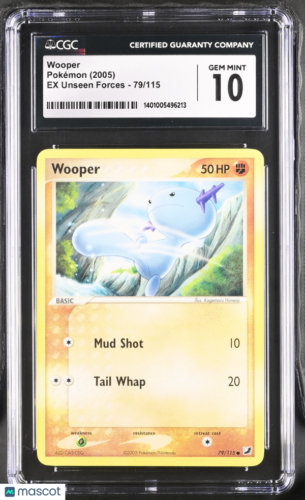 2005 Pokémon Wooper #79/115 English CGC 10