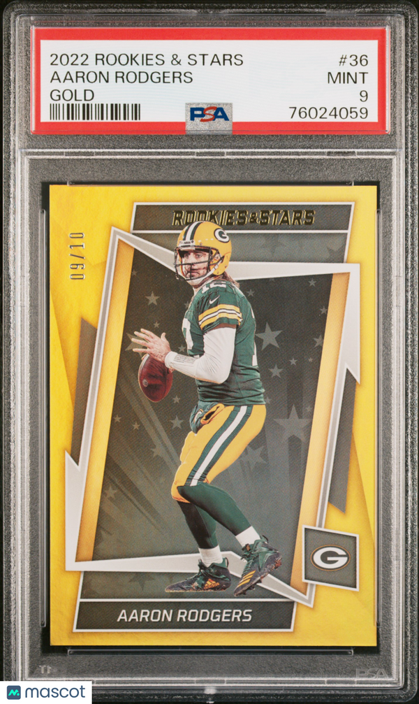 2022 Panini Rookies & Stars Aaron Rodgers #36 PSA 9 Football