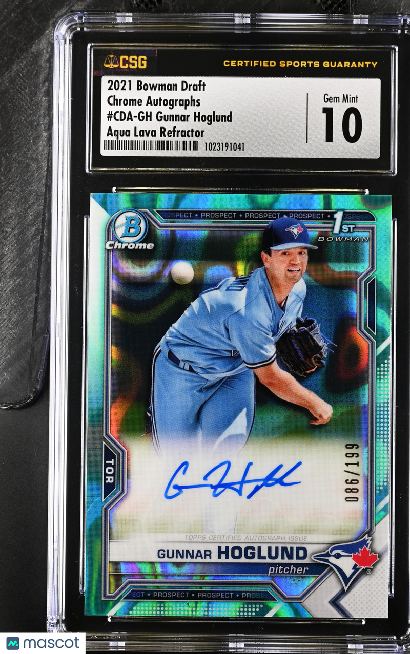 2021 Draft Gunnar Hoglund Aqua Lava Refractor