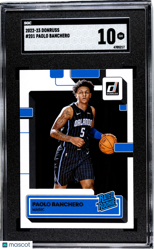 2022-23 Donruss Paolo Banchero #201 SGC 10 Basketball