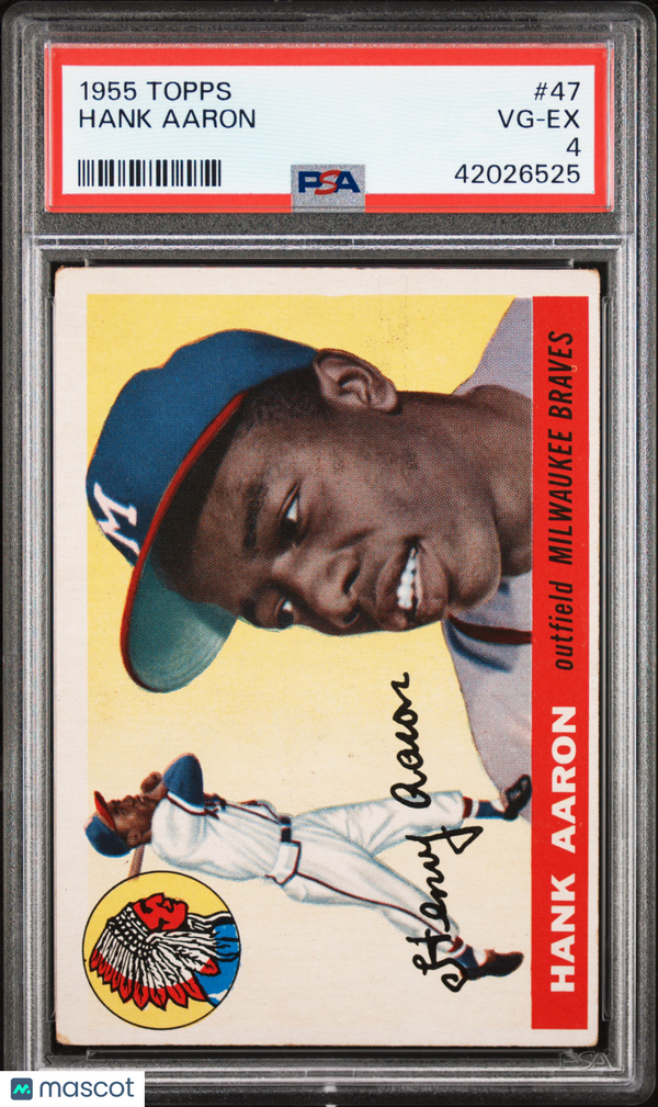 1955 Topps Hank Aaron #47 PSA 4