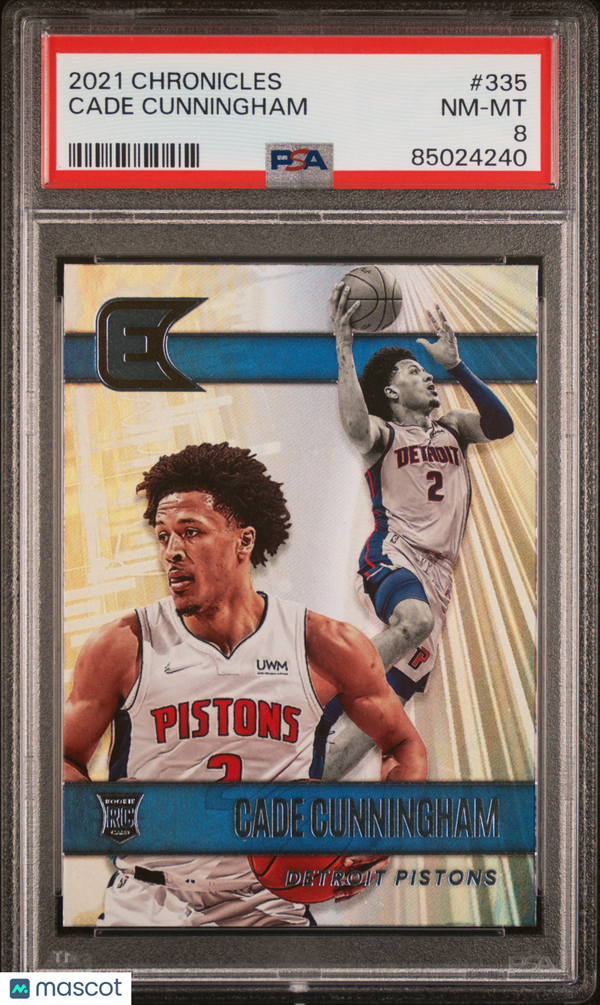 2021 Panini Chronicles Cade Cunningham #335 PSA 8 Basketball