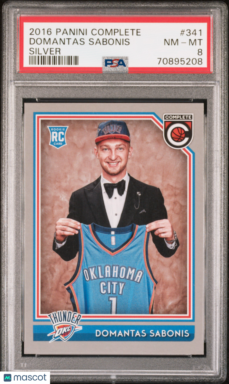 2016 Panini Complete Domantas Sabonis Silver #341 PSA 8