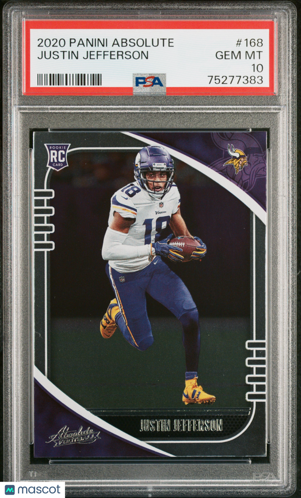 2020 Panini Absolute Justin Jefferson #168 PSA 10
