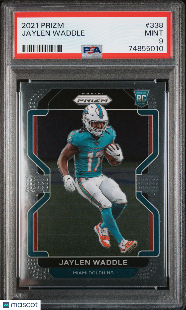 2021 Panini Prizm Jaylen Waddle #338 PSA 9