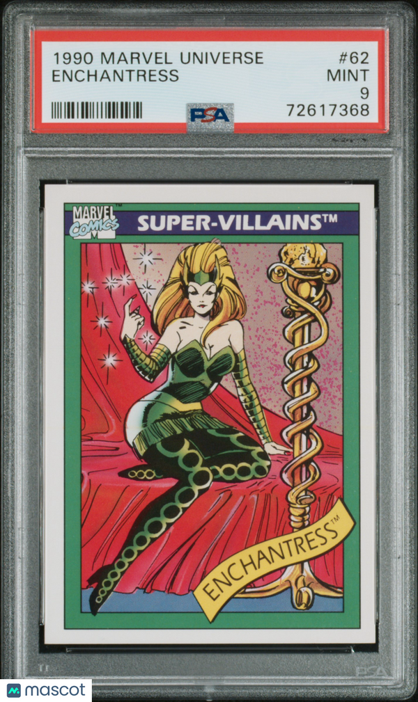 1990 Marvel Enchantress #62 PSA 9