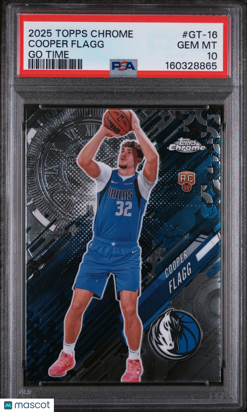 2025 Topps Chrome Go Time Cooper Flagg Rookie #GT-16 PSA 10 GEM MINT