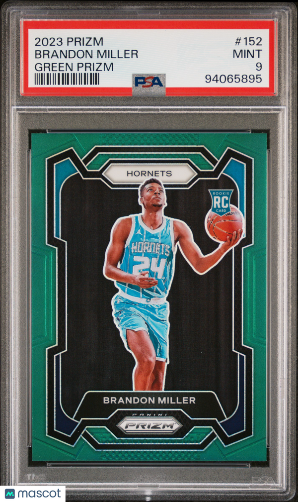 2023 Panini Prizm Brandon Miller #152 PSA 9 Basketball