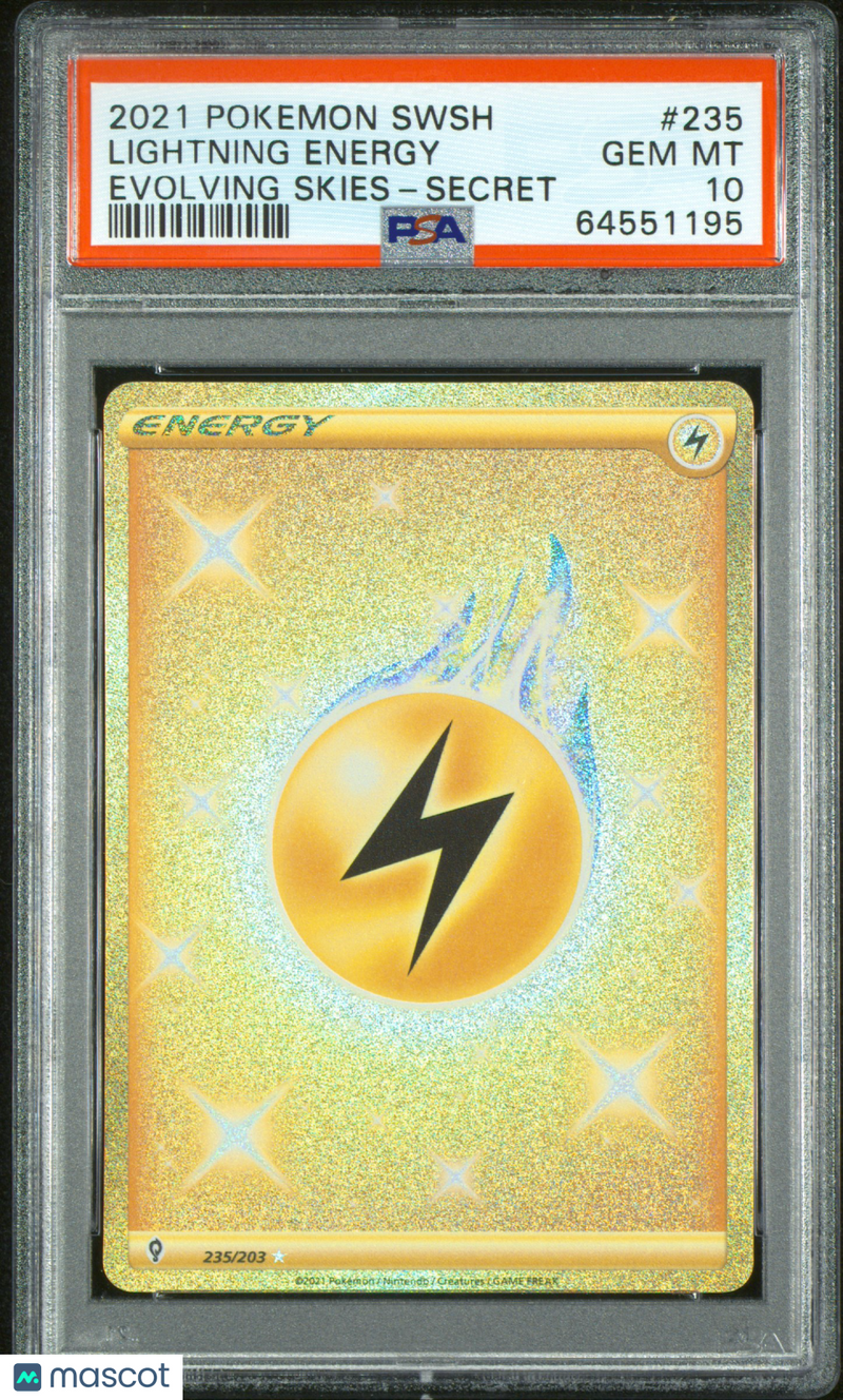 2021 Pokemon Sword & Shield Evolving Skies  Lightning Energy