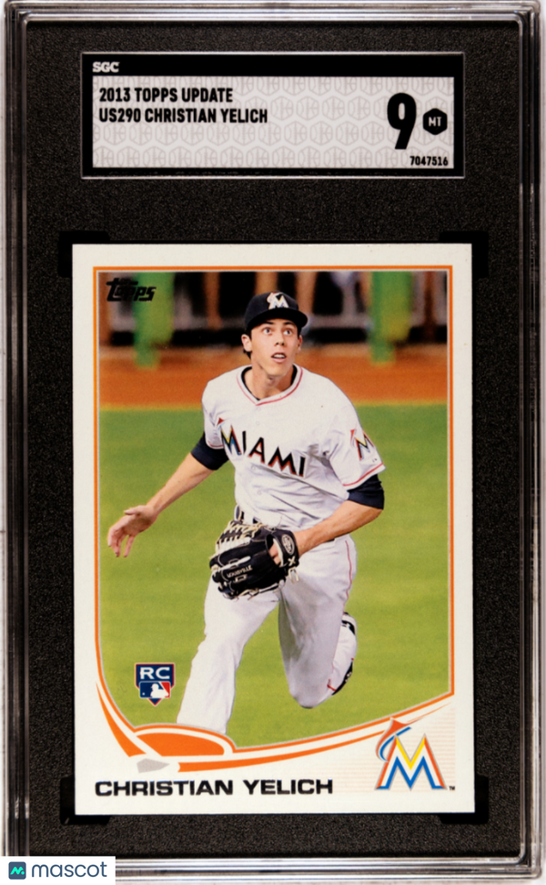 2013 Topps Update Christian Yelich #US290 SGC 9 Baseball