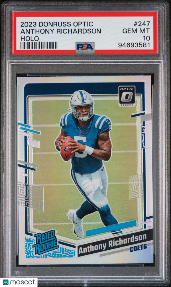 2023 Panini Donruss Optic Anthony Richardson #247 PSA 10 Football