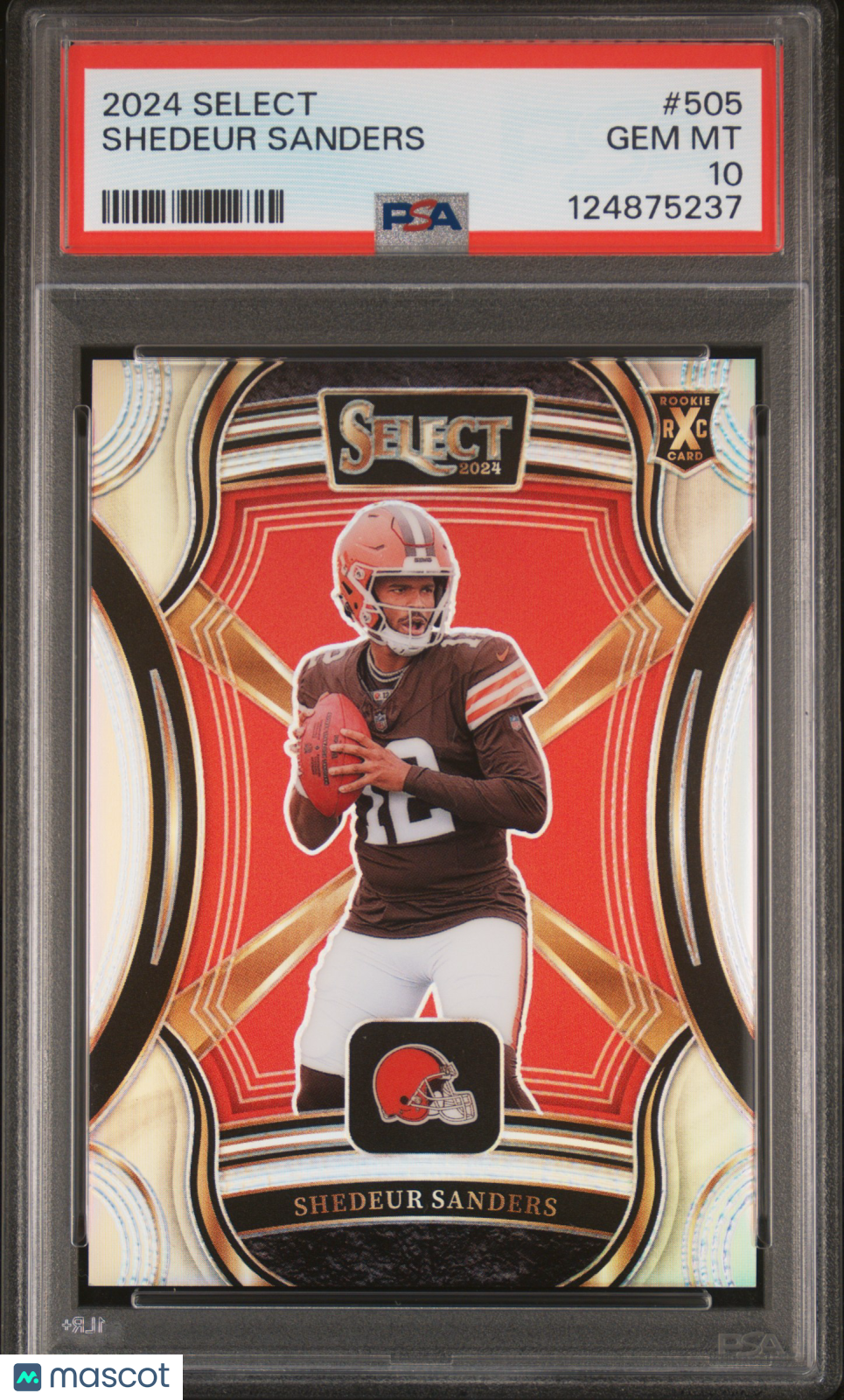 2024 Panini Select Shedeur Sanders Rookie #505 PSA 10 GEM MINT Cleveland Browns