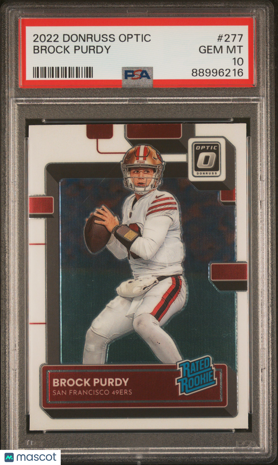 2022 Panini Donruss Optic Brock Purdy Rookie #277 PSA 10 San Francisco 49ers