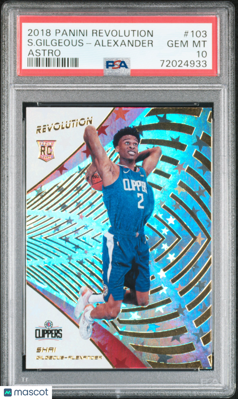 2018 Panini Revolution S. Gilgeous-Alexander Astro Rookie #103 PSA 10
