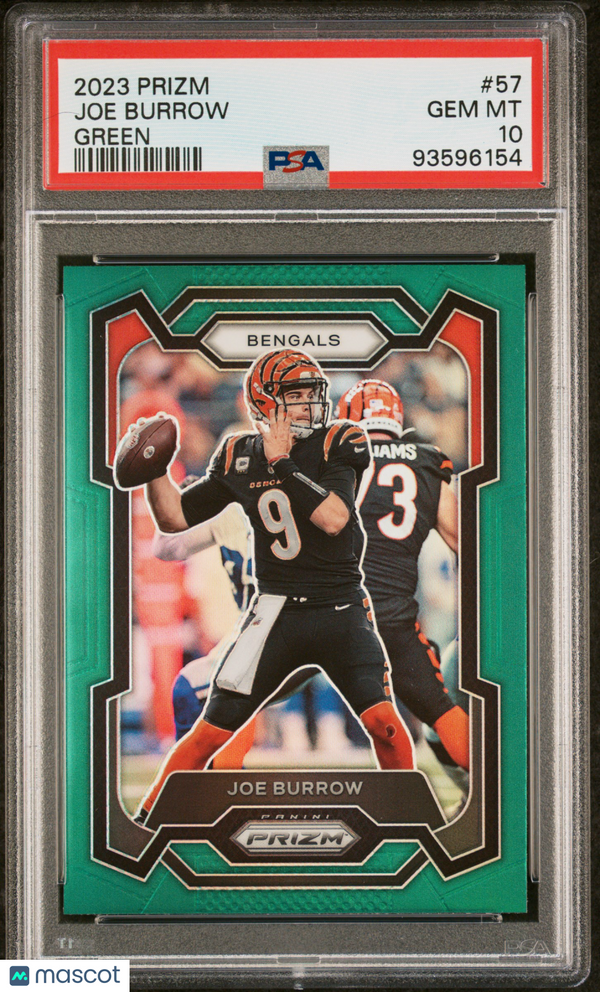 2023 Panini Prizm Joe Burrow #57 PSA 10 Football