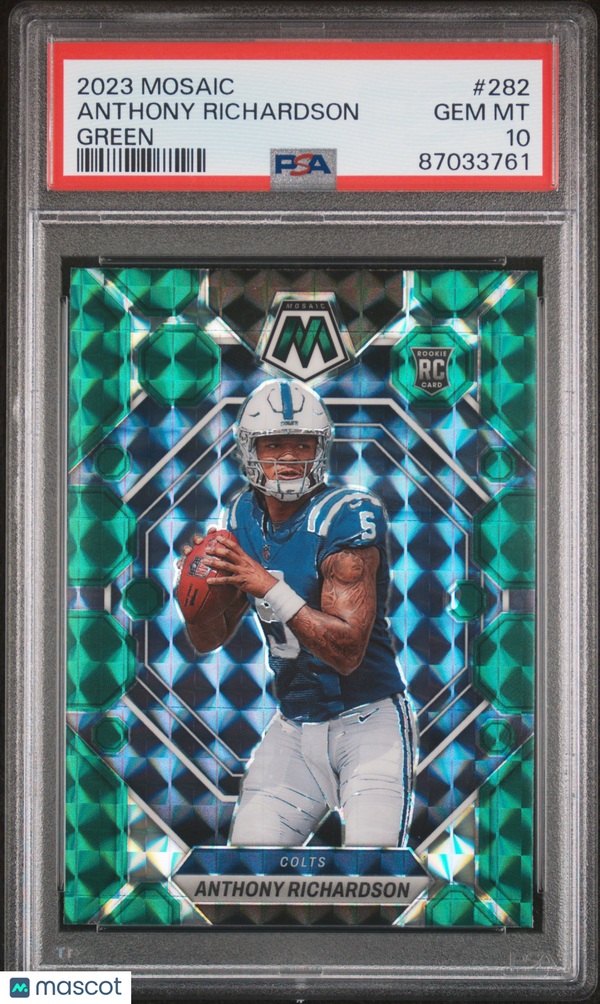 2023 Panini Mosaic Anthony Richardson #282 PSA 10 Football