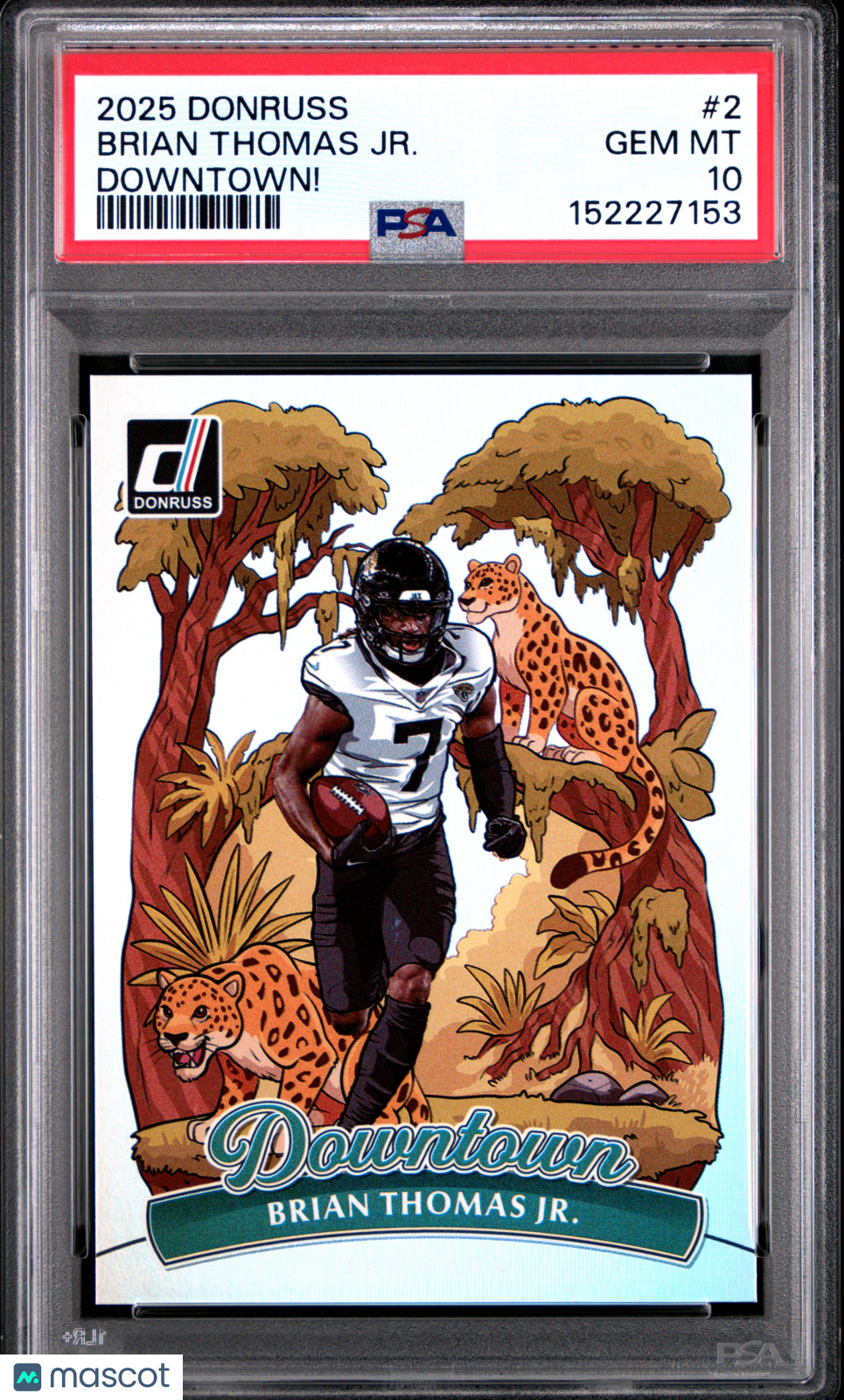 2024 Donruss Downtown Brian Thomas Jr. Rookie #2 PSA 10 GEM MINT Jaguars