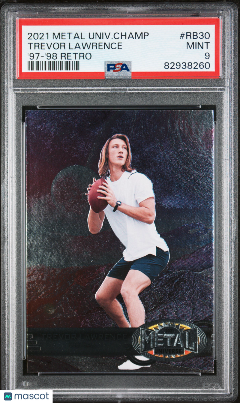 2021 Skybox Metal Universe Champions 1997-98 Retro Trevor Lawrence  PSA 9 JAGS