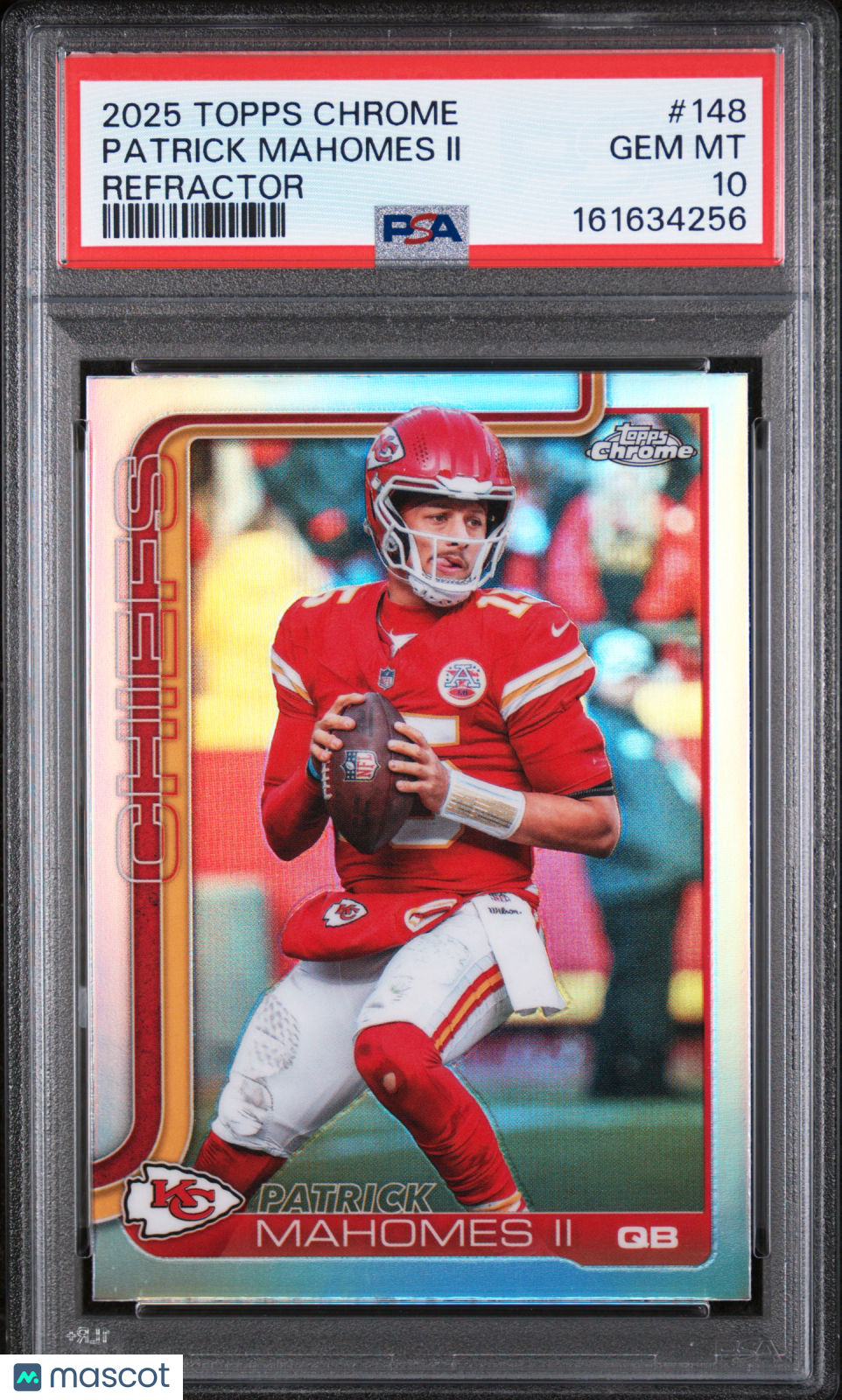 2025 Topps Chrome Patrick Mahomes II Refractor #148 PSA 10 Kansas City Chiefs