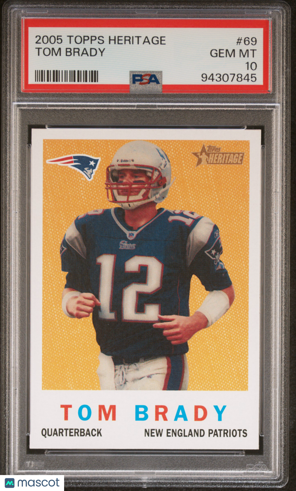 2005 Topps Heritage Tom Brady #69 PSA 10