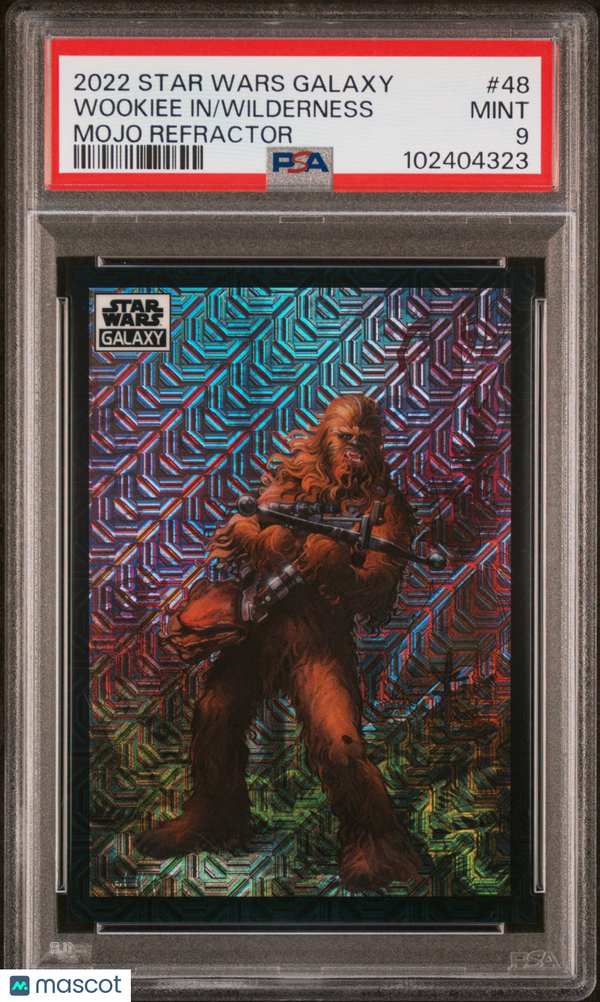 2022 Topps Chrome Star Wars Galaxy Chewbacca Wookies in Wilderness #48 PSA 9