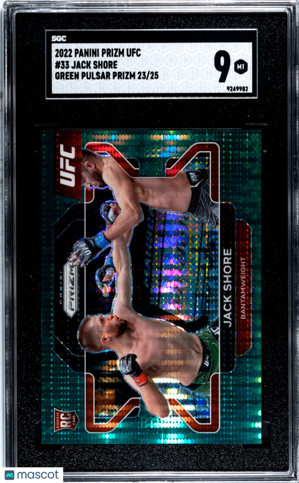 2022 Panini Prizm Ufc Jack Shore #33 SGC 9 MMA