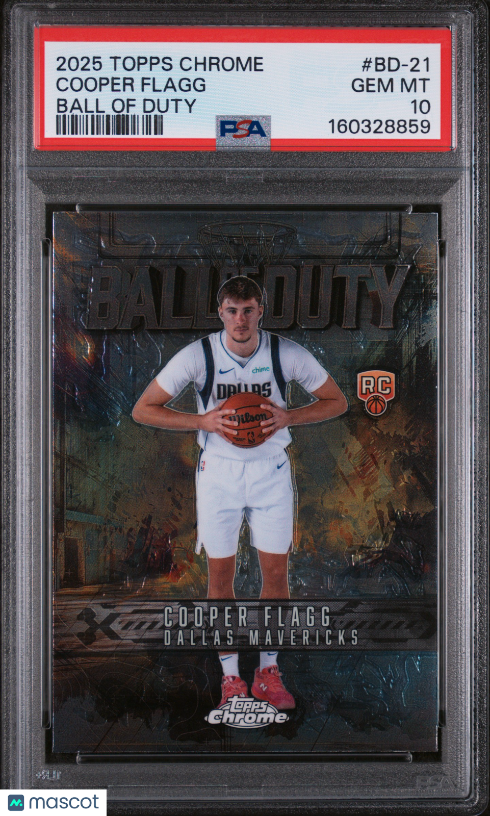2025 Topps Chrome Ball Of Duty Cooper Flagg Rookie #BD-21 PSA 10 GEM MINT