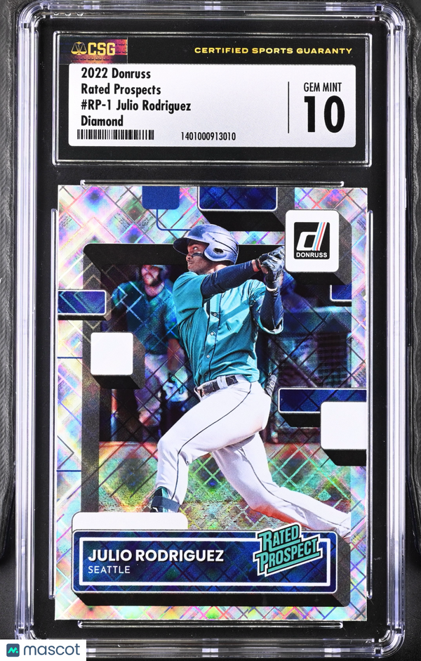 2022 Donruss (Placeholder) Julio Rodriguez #RP-1 CGC 10 Baseball