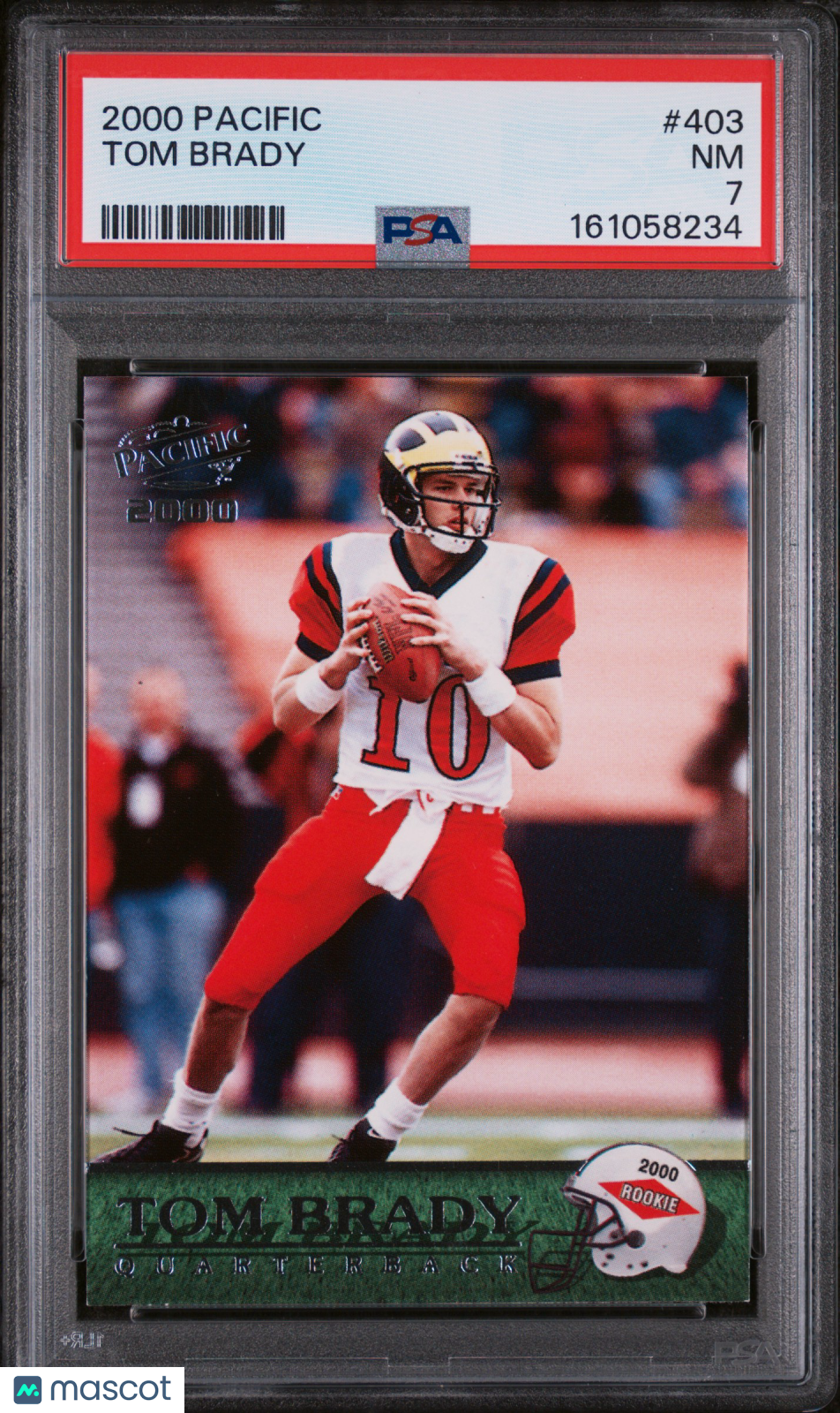 2000 Pacific Tom Brady Rookie #403 PSA 7 New England Patriots