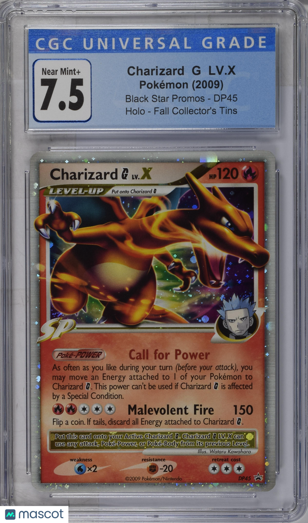 2009 Pokémon Charizard G LV.X #DP45 English CGC 7.5