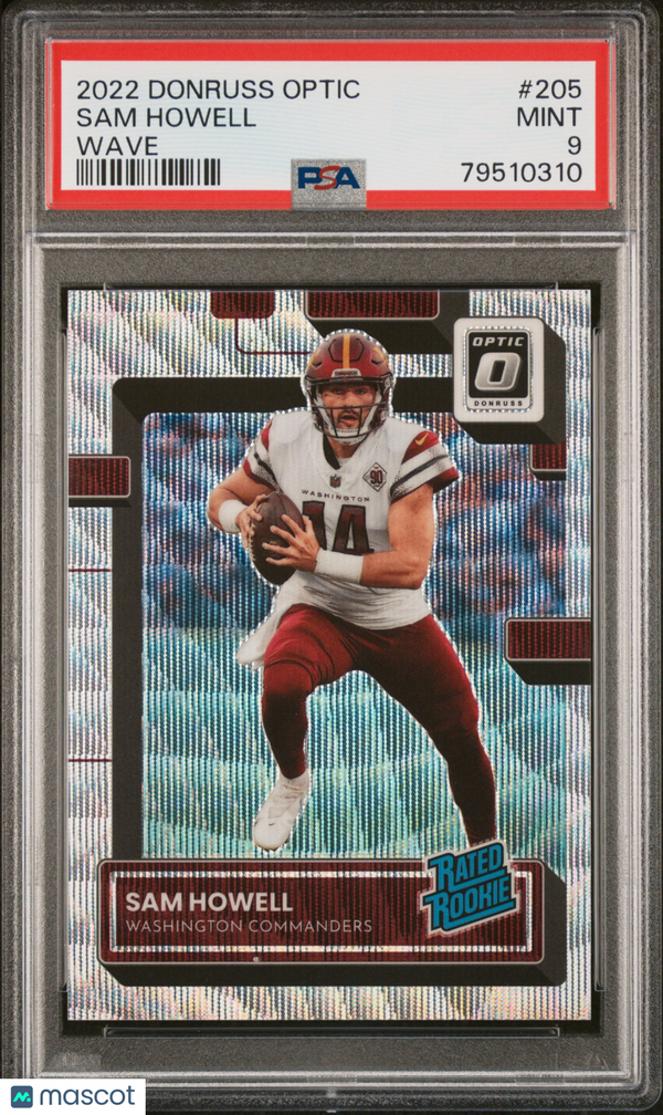 2022 Panini Donruss Optic Sam Howell #205 PSA 9 22/300