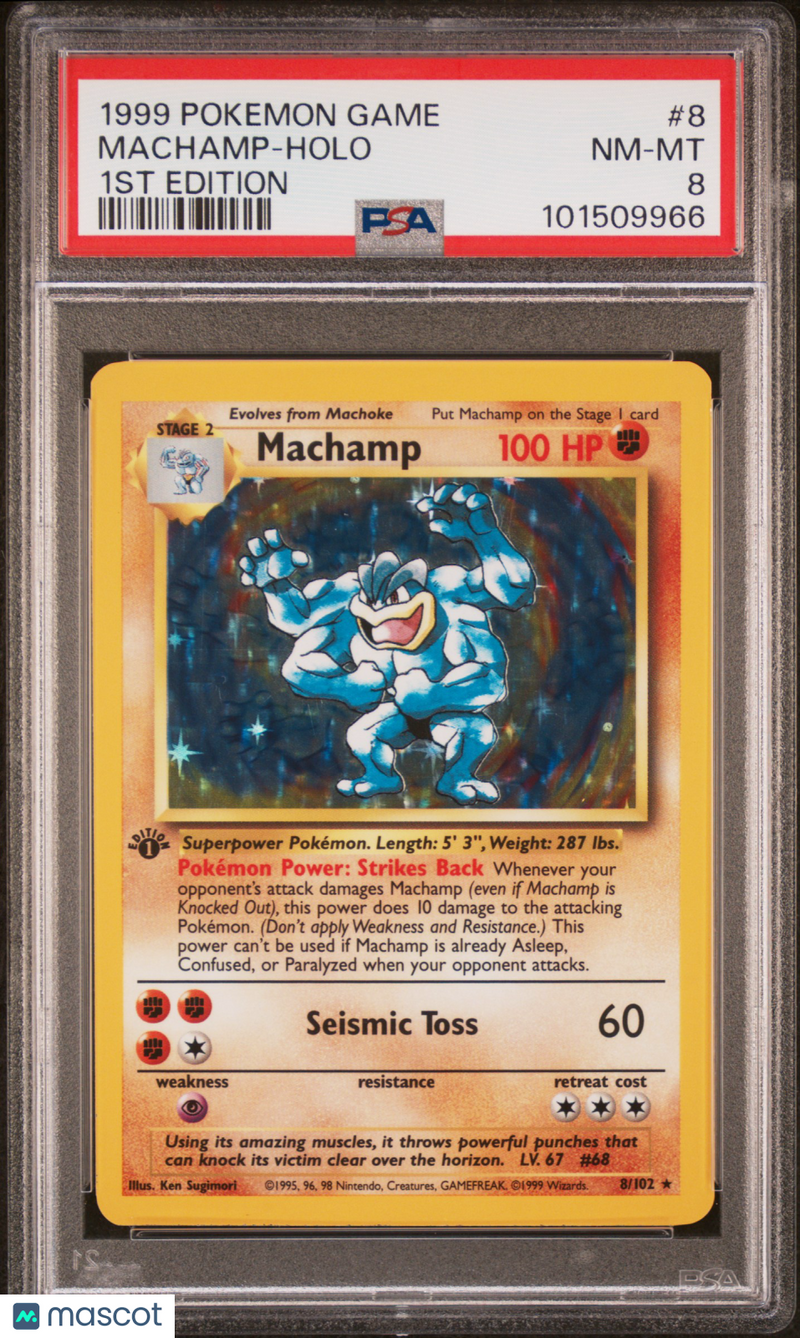 1999 Pokemon Game PokéMon TCG Machamp