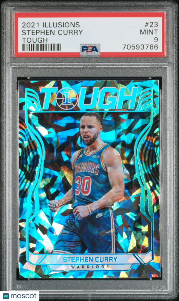 2021 Panini Illusions Tough Stephen Curry Tough #23 PSA 9