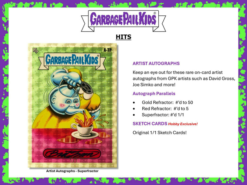 2024 Topps Garbage Pail Kids Chrome Series 7 Hobby Box (Hobby Chase Cards)