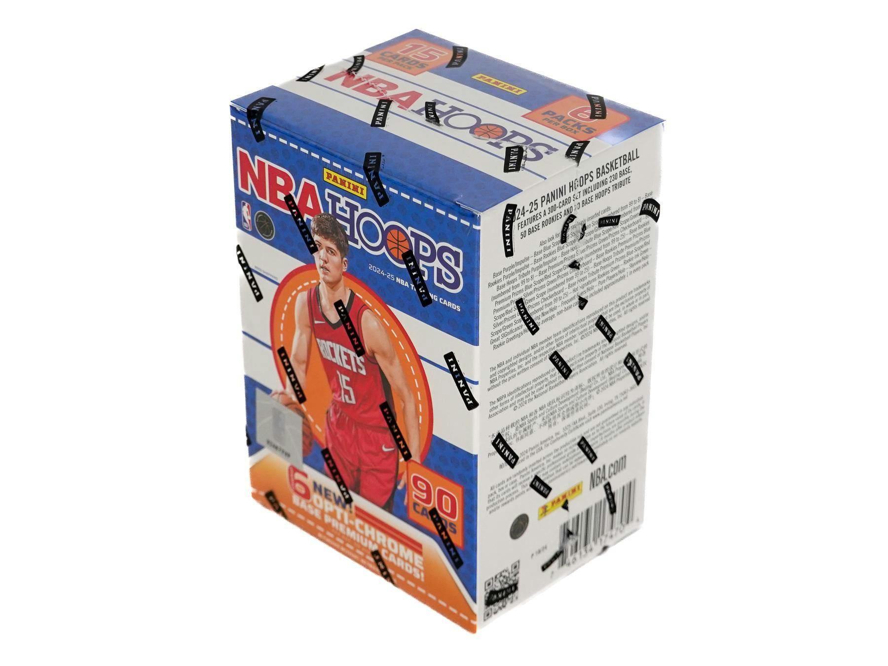 Hobby 2024/25 Panini NBA Hoops Basketball Blaster Box (Scope Parallels Plus 6 Opti-Chrome Premium Cards) - NBA Blaster