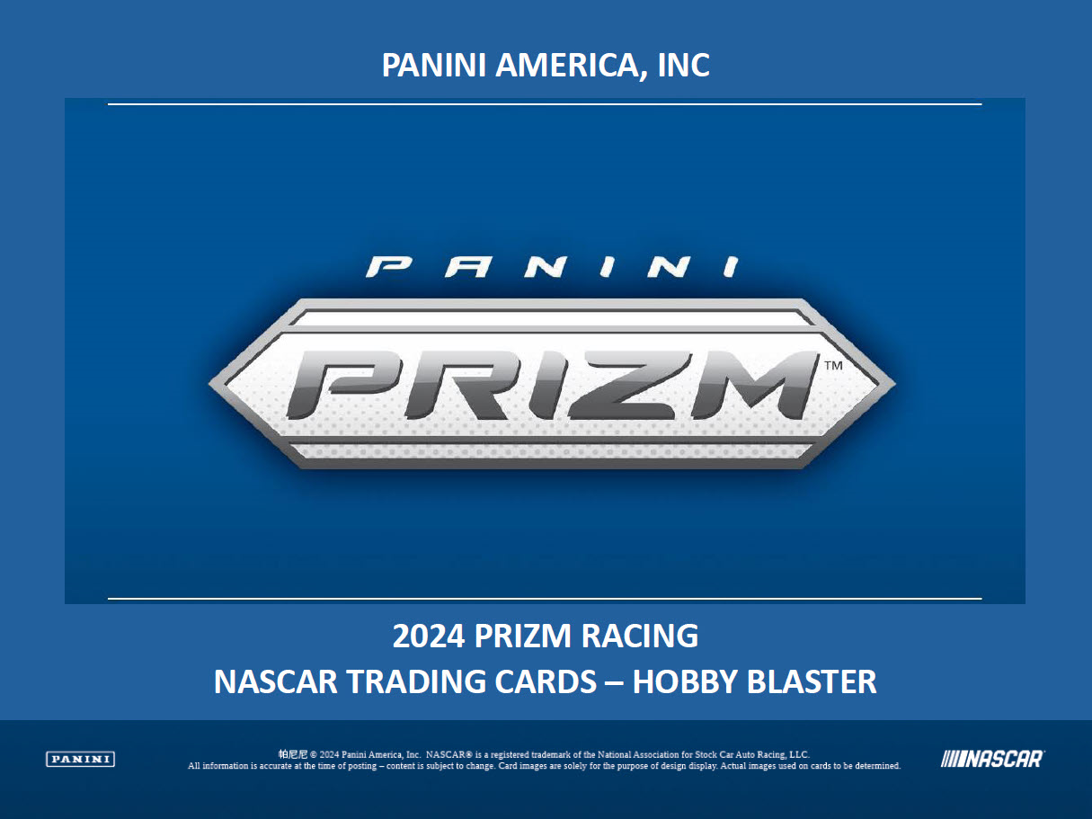 Hobby 2024 Panini Prizm NASCAR Racing Blaster Box (Green Ice Prizms) - Sports Collectibles