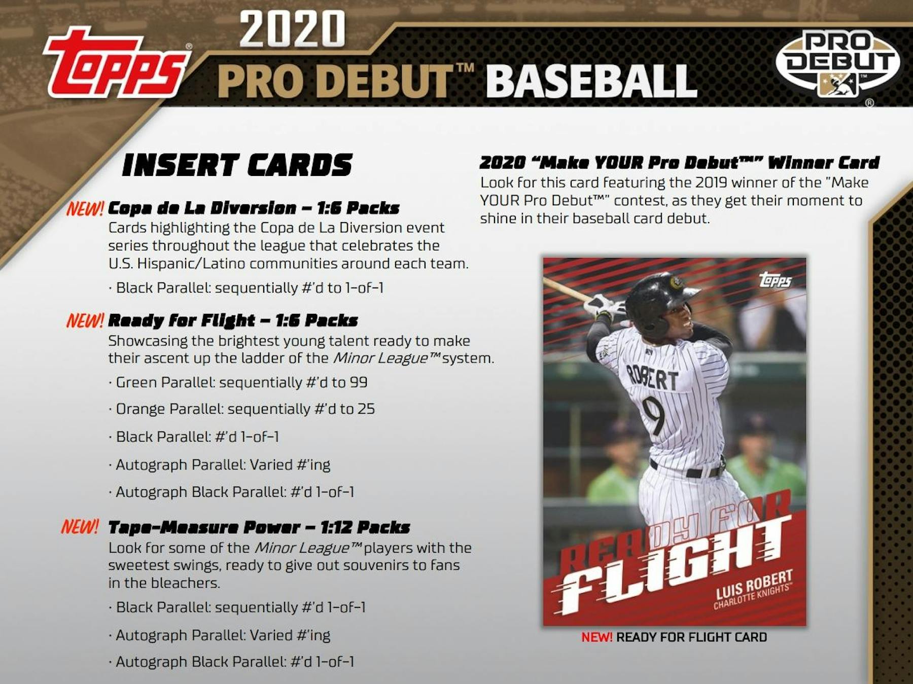 JUMBO 2020 Topps Pro Debut Baseball Jumbo Box Box (3 Auto) - MLB Hobby Box