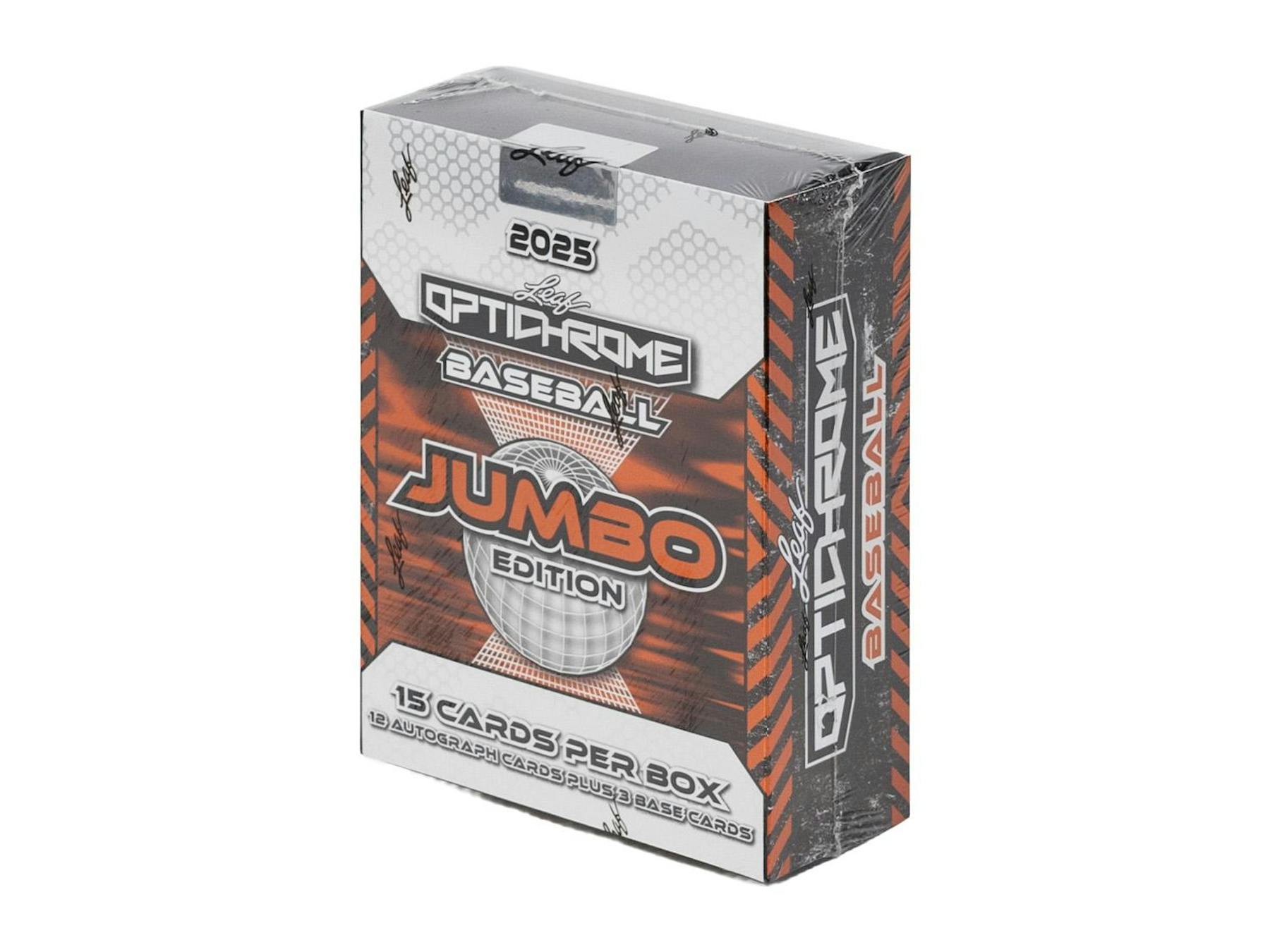 Jumbo 2025 Leaf Optichrome Baseball Hobby Box (12 Autos) - MLB Hobby Box