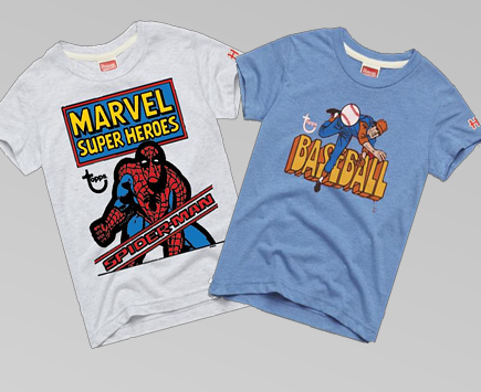 Kids Marvel / X-Men Topps T-Shirt (In-Store Only) Spider-Man and Wolverine - T-Shirt