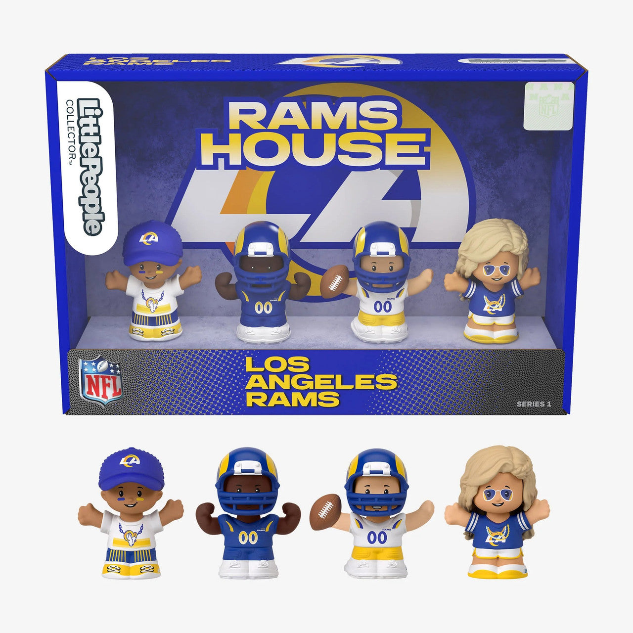 Los Angeles Rams Fisher-Price Little People 4-Pack NFL Figures Collector Set - NFL Little People