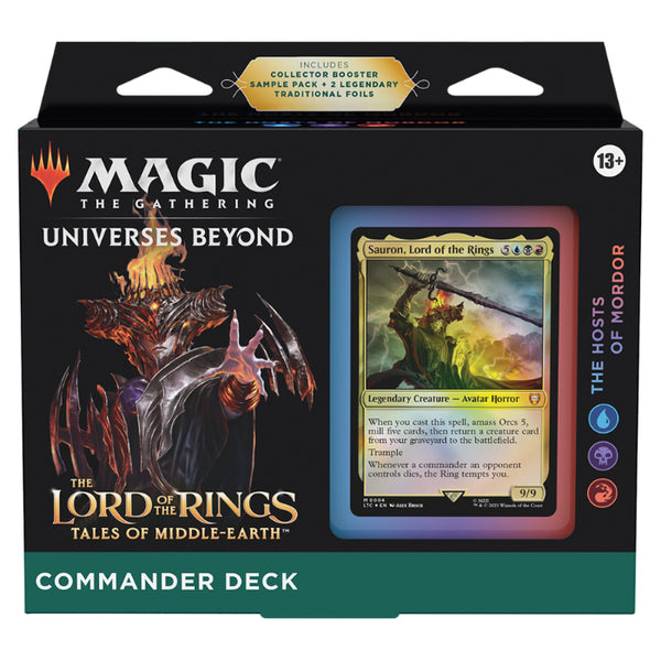 The Lord of the Rings: Tales of Middle-earth - Commander Deck - The Hosts of Mordor  (LOTR / LTR)