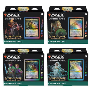 The Lord of the Rings: Tales of Middle-earth - Commander Deck - Set of 4  (LOTR / LTR)