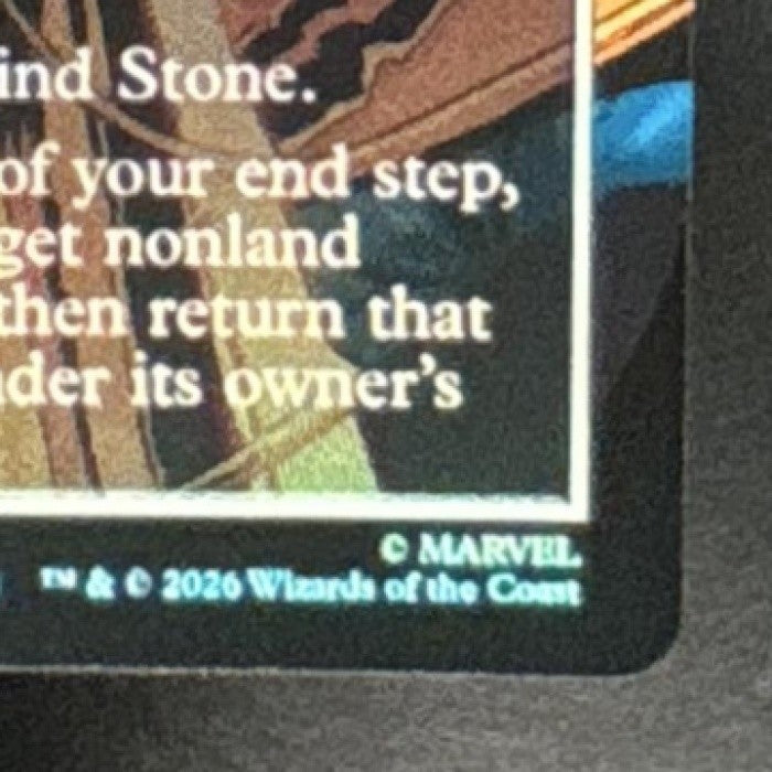 Magic The Gathering The Mind Stone Borderless Marvel Super Heroe Mythic Thanos - Non-Sports Cards