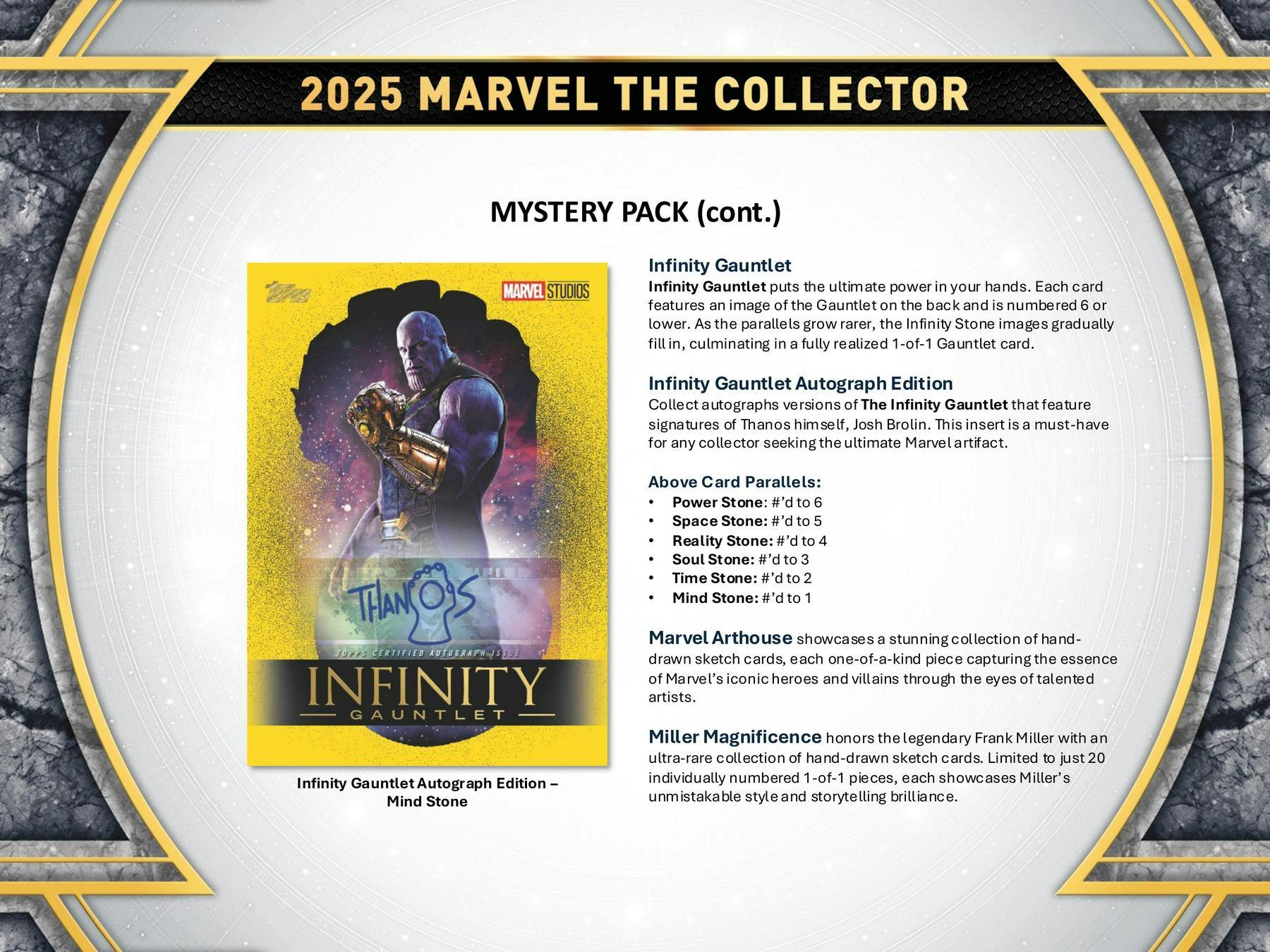 Marvel The Collector Hobby Box (Topps 2025) - Trading Cards