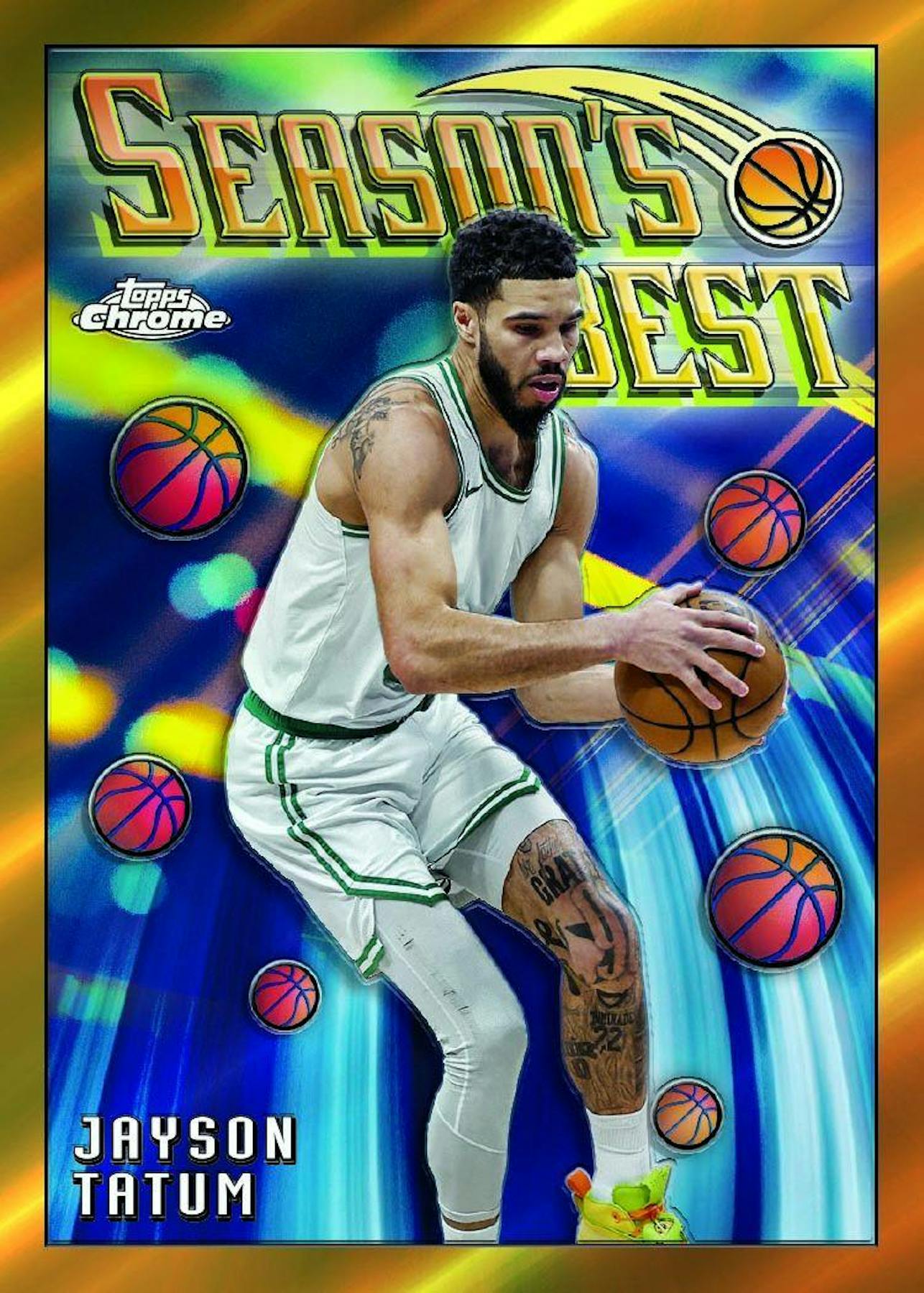 MEGA 2023/24 Topps Chrome Basketball Monster Box (10 Blue Refractors) 50 Cards - NBA Hobby Box