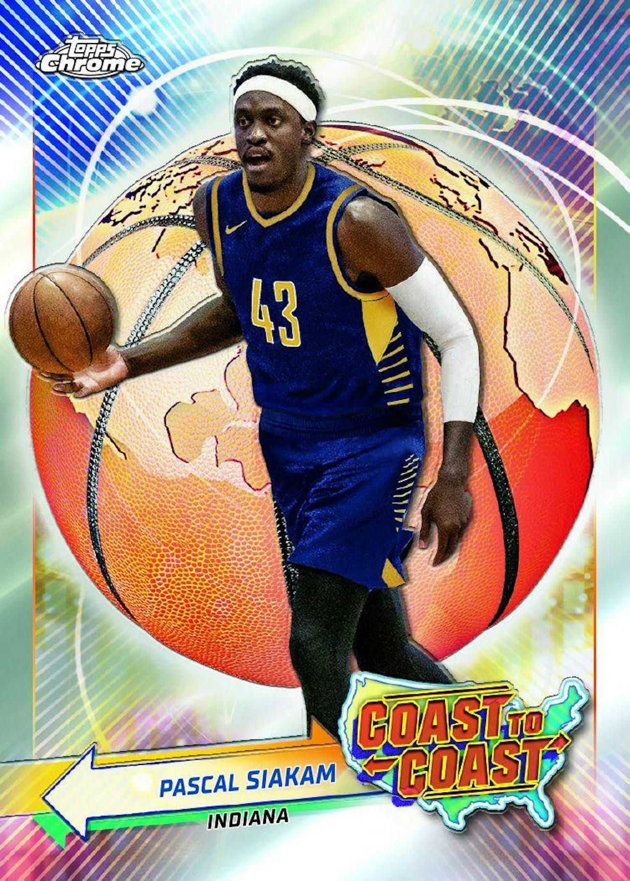 MEGA 2023/24 Topps Chrome Basketball Monster Box (10 Blue Refractors) 50 Cards - NBA Hobby Box