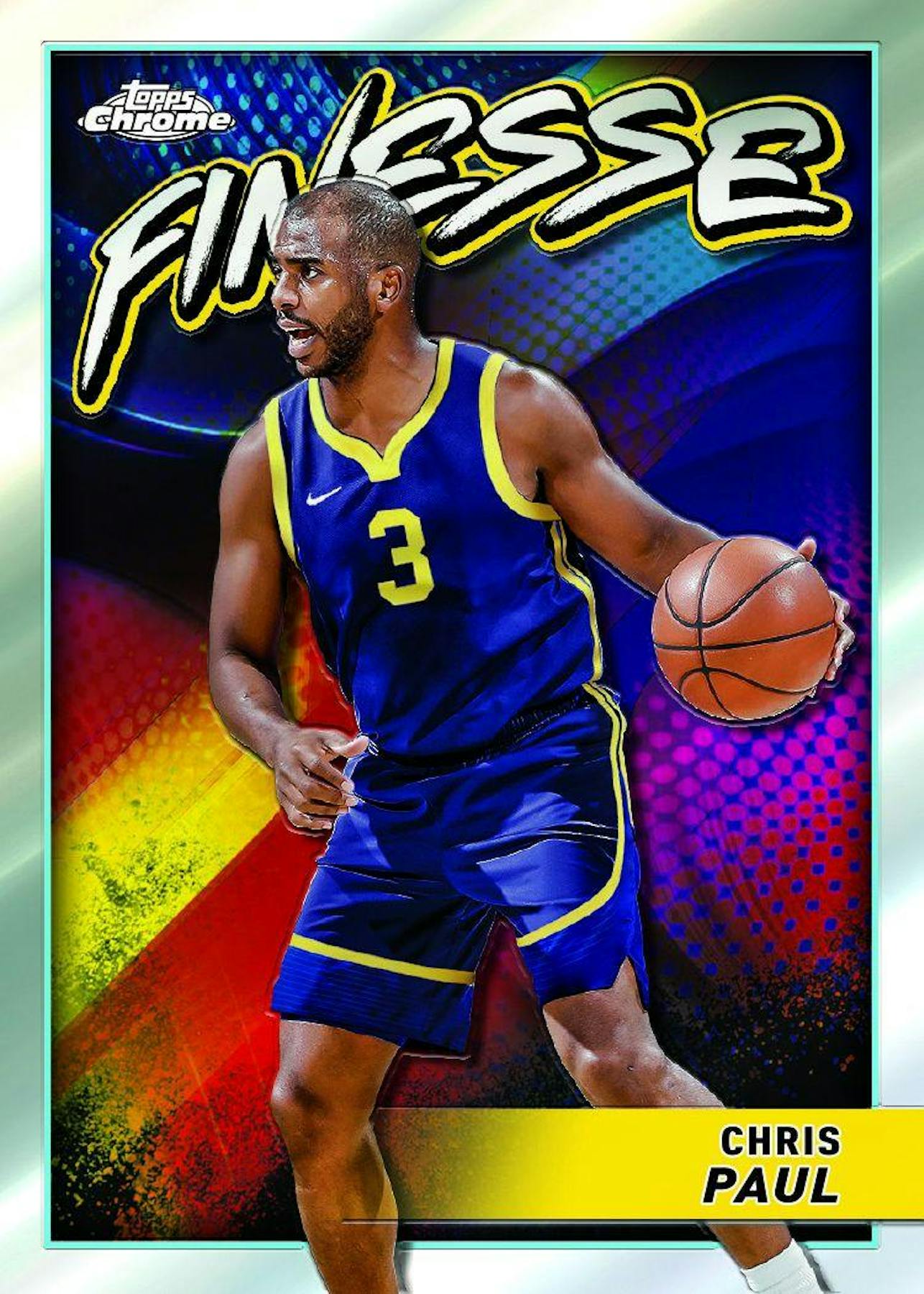 MEGA 2023/24 Topps Chrome Basketball Monster Box (10 Blue Refractors) 50 Cards - NBA Hobby Box